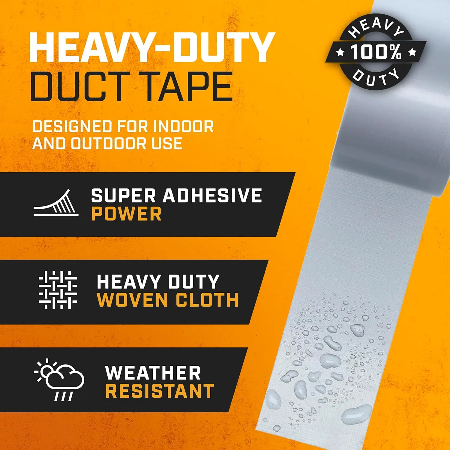 Lockport Bulk Silver Duct Tape - 24 Roll Multi Pack - 30 Yards x 2 Inch - Duct Tape Heavy Duty Waterproof - Bulk Pack for B2B, Home Use, DIY and Repairs