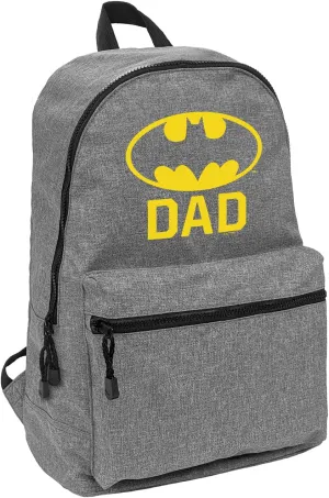 LOGOVISION Batman Bat Dad Shield Logo Lightweight Backpack for Work School Daily Use Packable for Travel