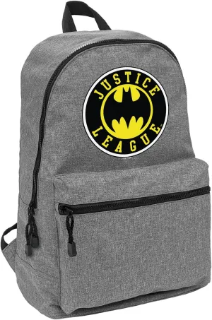 LOGOVISION Justice League Batman Athletic Logo Lightweight Backpack for Work School Daily Use Packable for Travel