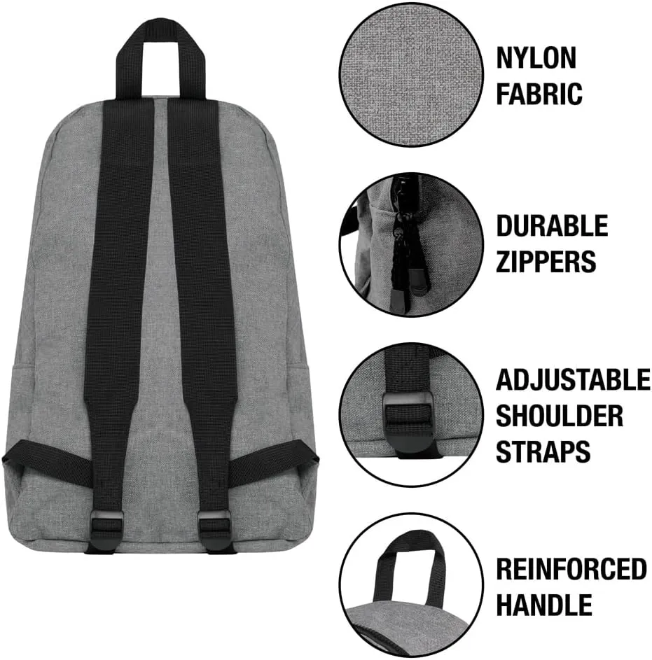 LOGOVISION Justice League The Flash Athletic Logo Lightweight Backpack for Work School Daily Use Packable for Travel