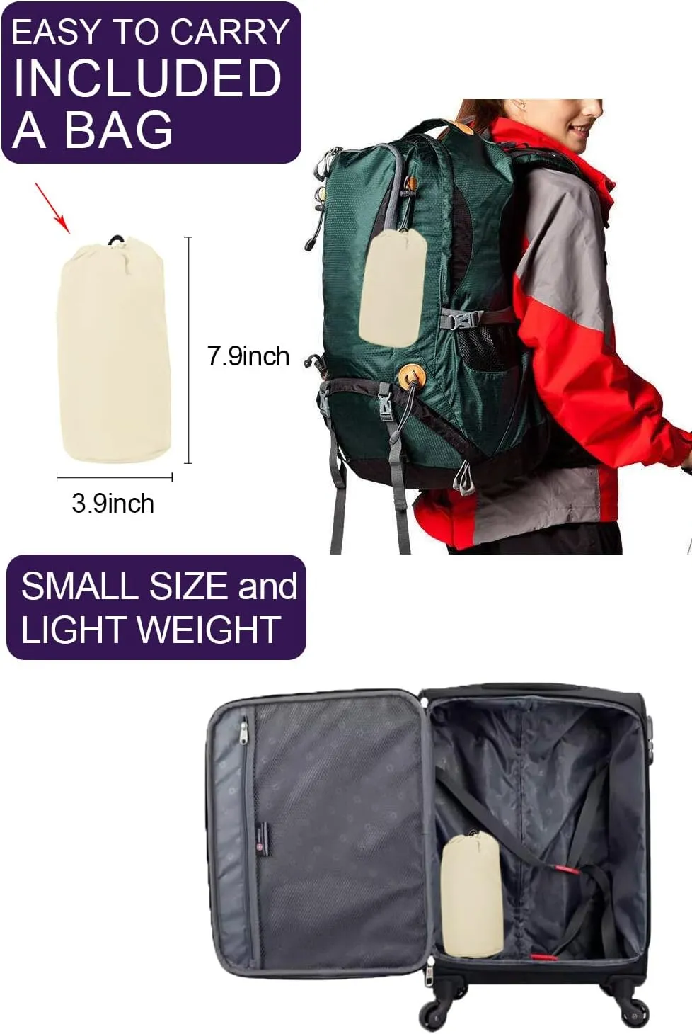 Lomon Women Waterproof Lightweight Rain Jacket Active Outdoor Hooded Raincoat