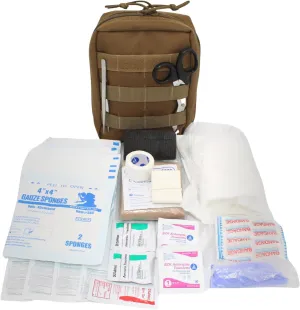 Luminary Squad IFAK Tactical Trauma Kit for First Responders, Military & Tactical Pro – Compact MOLLE First Aid Kit, Water-Resistant 600D Cordura, Durable YKK Zippers, for Emergencies - Coyote Tan