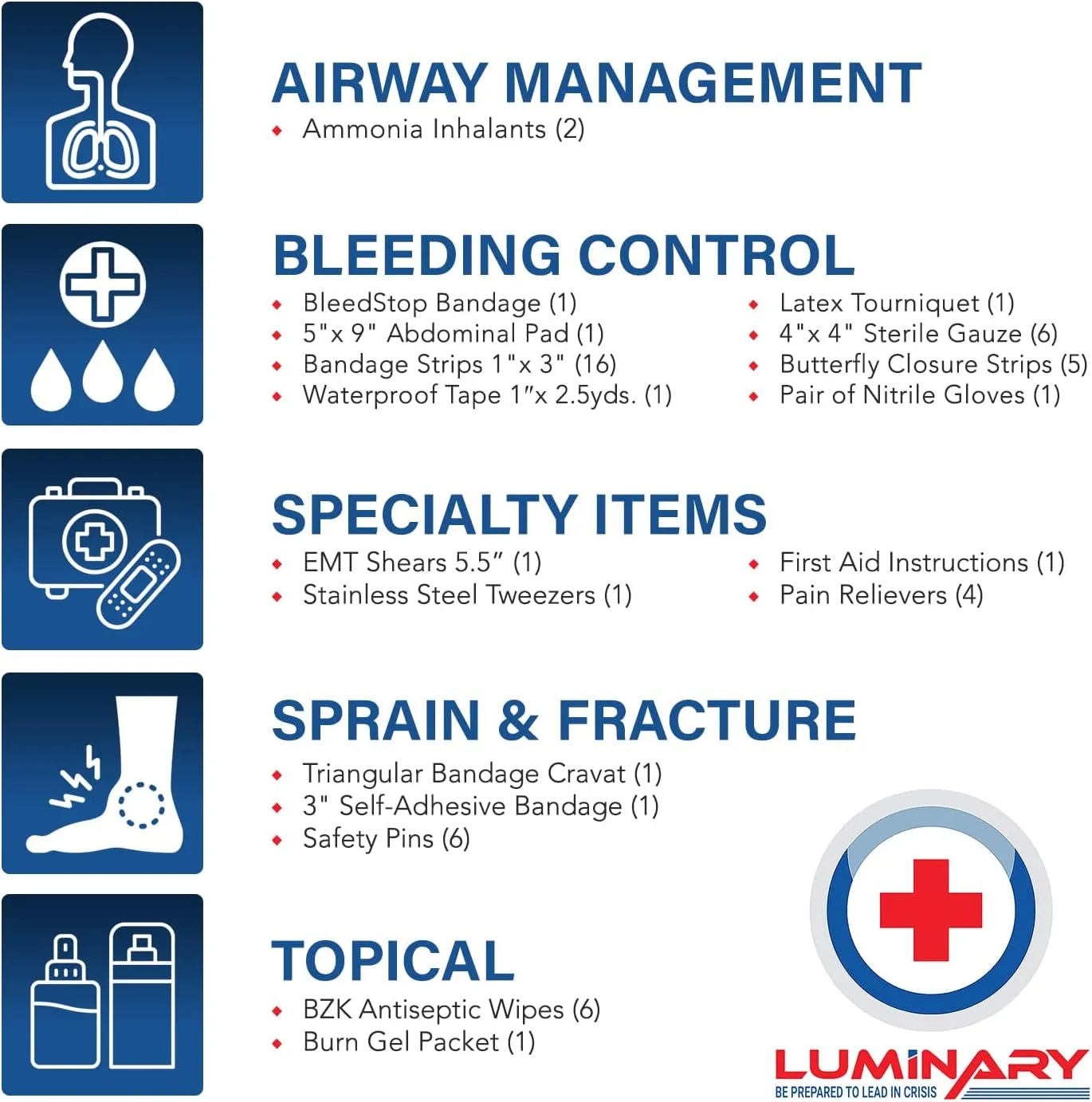 Luminary Squad IFAK Tactical Trauma Kit for First Responders, Military & Tactical Pro – Compact MOLLE First Aid Kit, Water-Resistant 600D Cordura, Durable YKK Zippers, for Emergencies - Coyote Tan