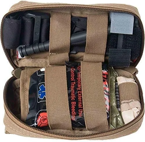 M-FAK Mini First AId Kit for Law Enforcement w/CAT Tourniquet (Tan)