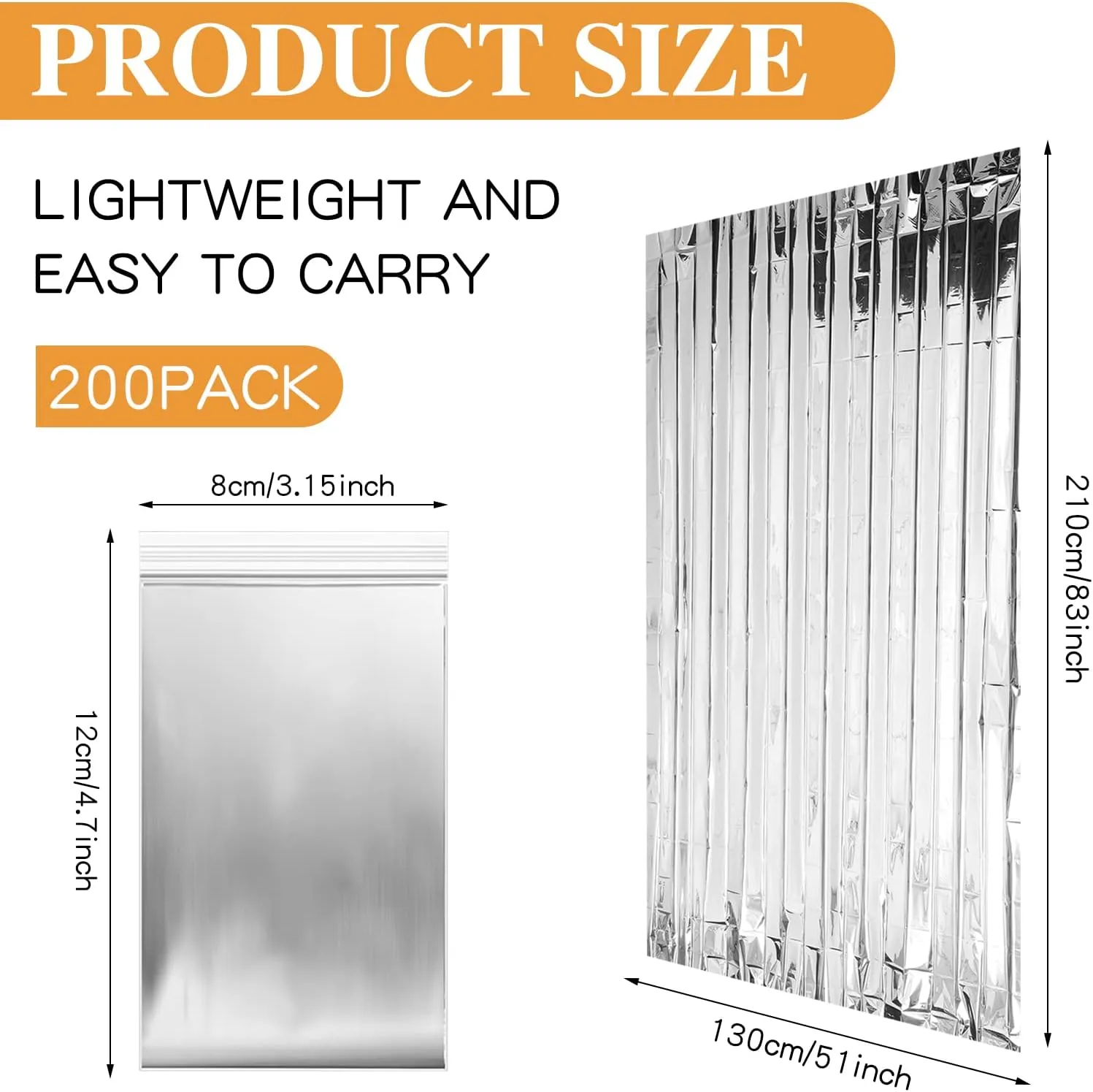 Macarrie Emergency Blanket Bulk Survival Thermal Silver Foil Reflective Blankets Pack for Cold Outdoors Camping Hiking First Aid Shelter Space Emergency Supplies Set