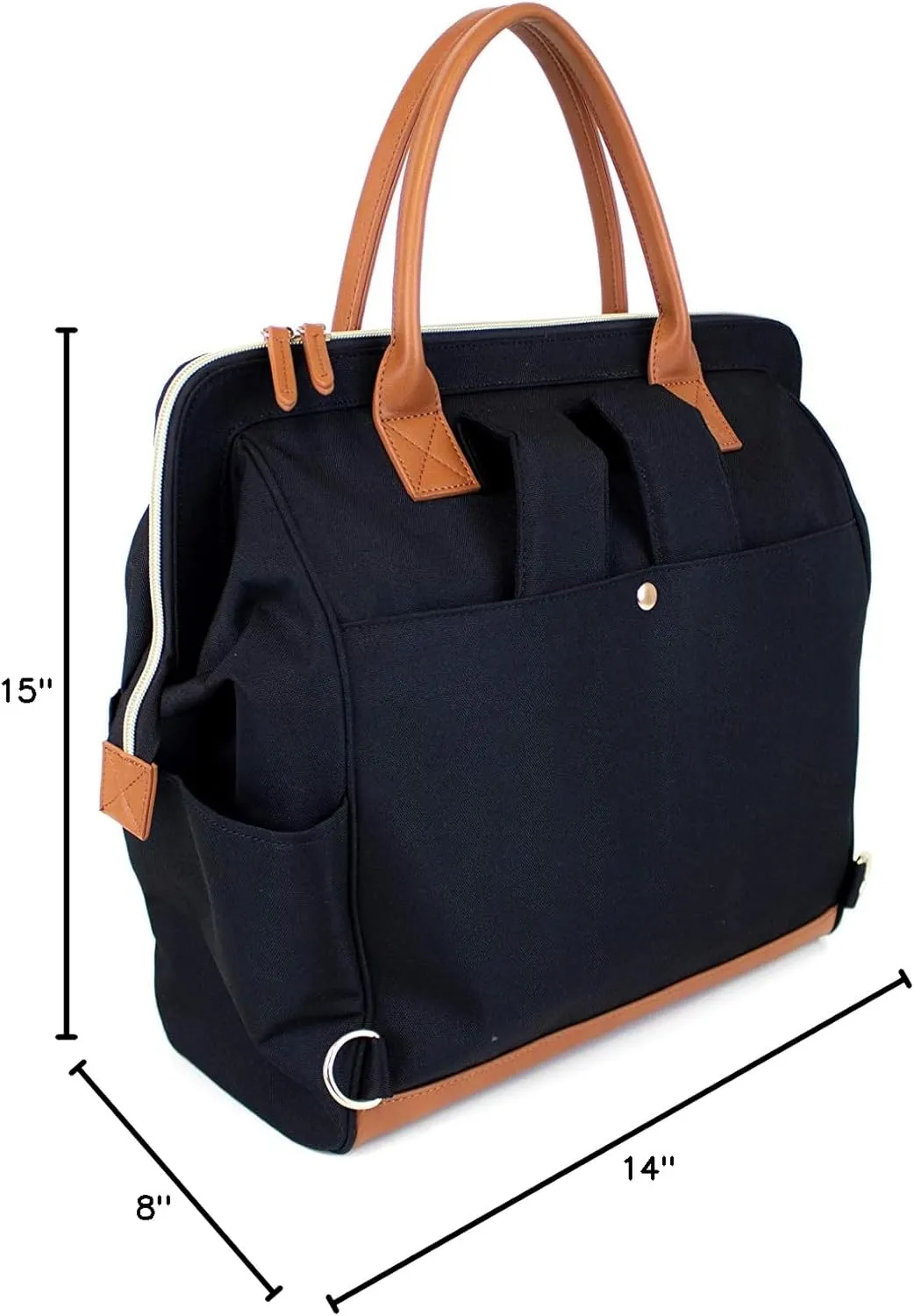 Maevn ReadyGO Water-Resistant Clinical Tote Backpack in Black (Black)