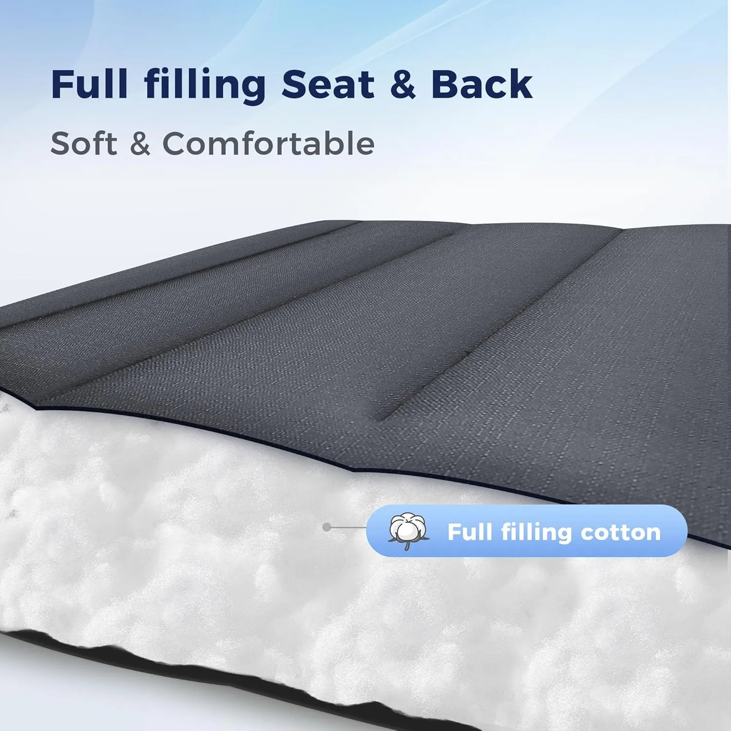 MAISON ARTS Oversized XXL Padded Zero Gravity Lounge Chair 30" Wide Seat Anti Gravity Lawn Chair Foldable Recliner Outdoor Camp Chair for Poolside Backyard Beach, Support 400LBS, Black & Grey