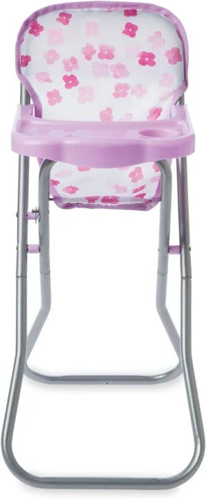 Manhattan Toy Baby Stella Blissful Blooms High Chair First Baby Doll Play Set for 12" and 15" Soft Dolls