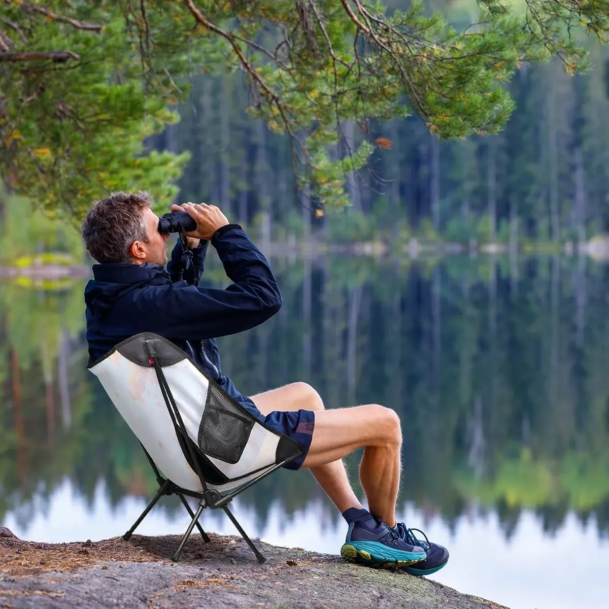 Maple Leaf Falling Portable Camping Chair Backpacking Chair Ultra Lightweight Compact Folding Chairs for Outside Beach Picnic Hiking