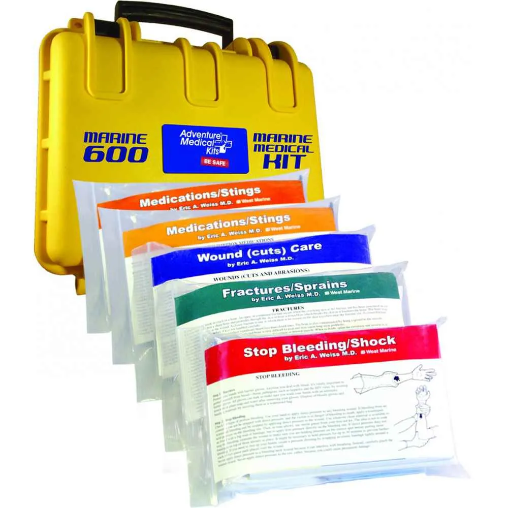 Marine 600 First Aid Kit in Waterproof Case