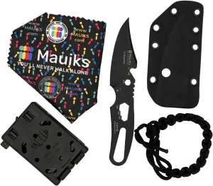 Mauiks You’ll never walk alone EDC Tactical Multitool pocket Knife. Designed for Preppers & Survival.
