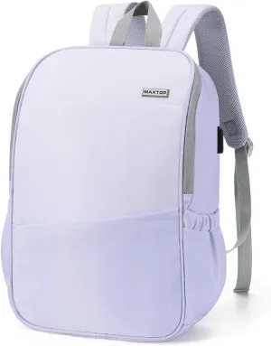 MAXTOP Deep Storage Laptop Backpack with USB Charging Port[Water Resistant] College Computer Bookbag Fits 16 Inch Laptop