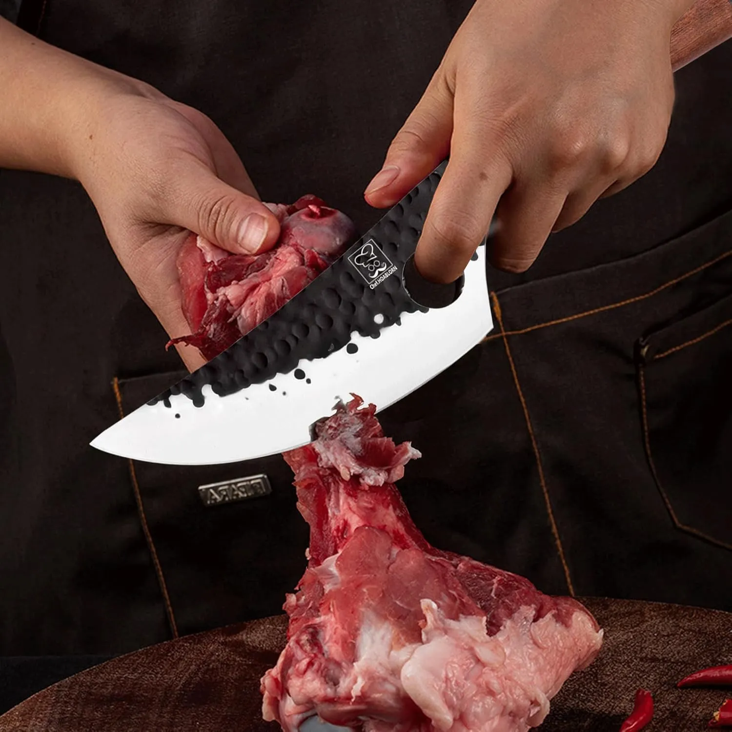 Meat Cutter Multi-Purpose Knife for Cutting, Cooking and Bone Picker,German High Carbon Stainless Steel Knife, Kitchen Knives for Kitchen and Camping Use