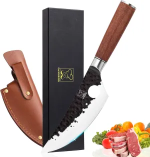 Meat Cutter Multi-Purpose Knife for Cutting, Cooking and Bone Picker,German High Carbon Stainless Steel Knife, Kitchen Knives for Kitchen and Camping Use