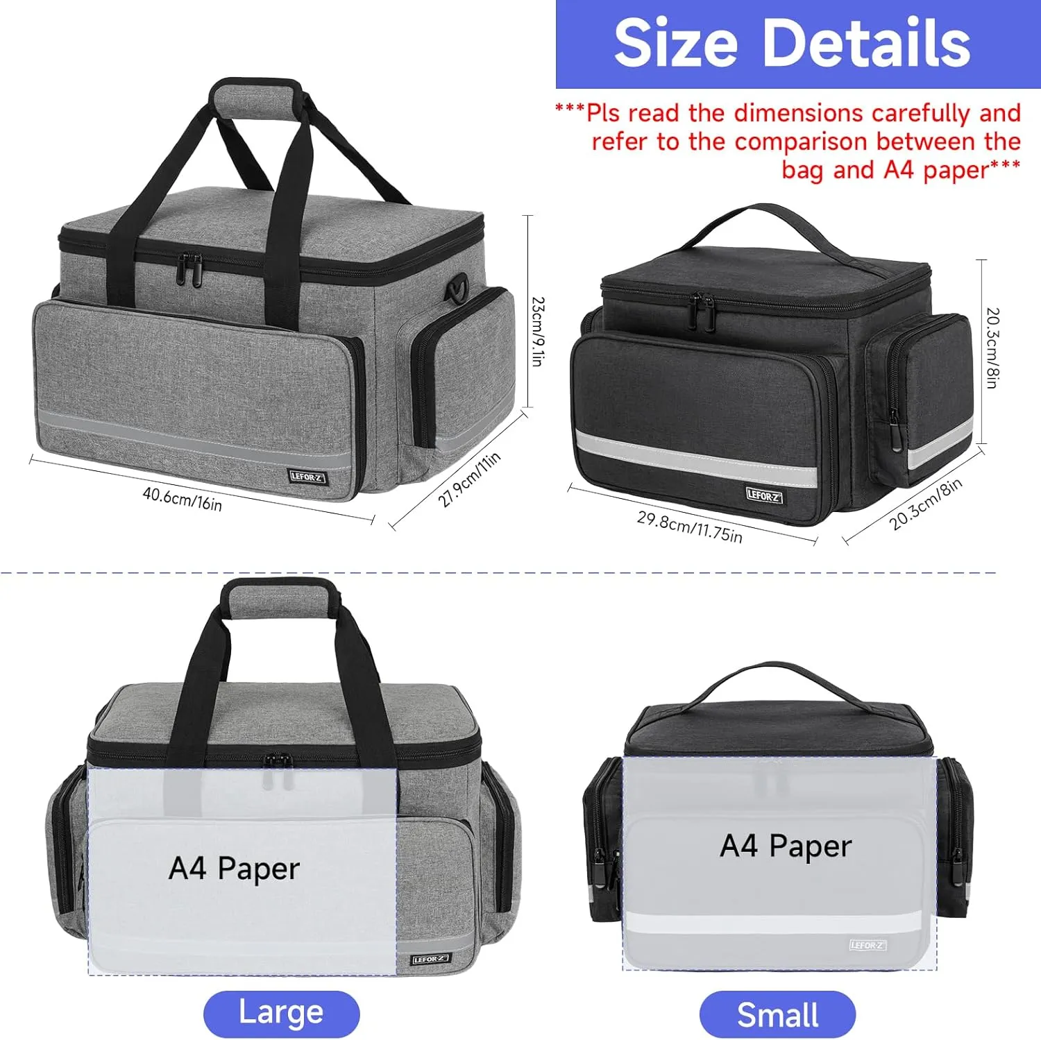Medical Bag Home Health Nurse Bag Empty First Aid Storage Bag with Detachable Divider Medical Supplies Bag for Nursing Student,Therapist,Doctors(Grey)