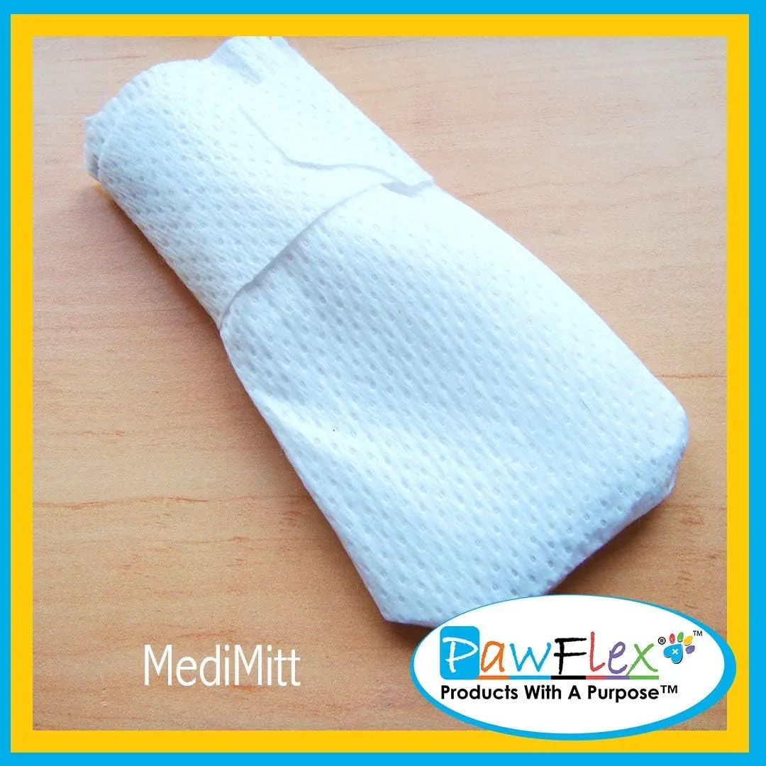Medimitt Paw Bandages for Dogs, Cats and Pets Medical Booties, First aid for Paws Non Slip, Non Adhesive, Breathable,Disposable, Washable, 12 Pack (Large)