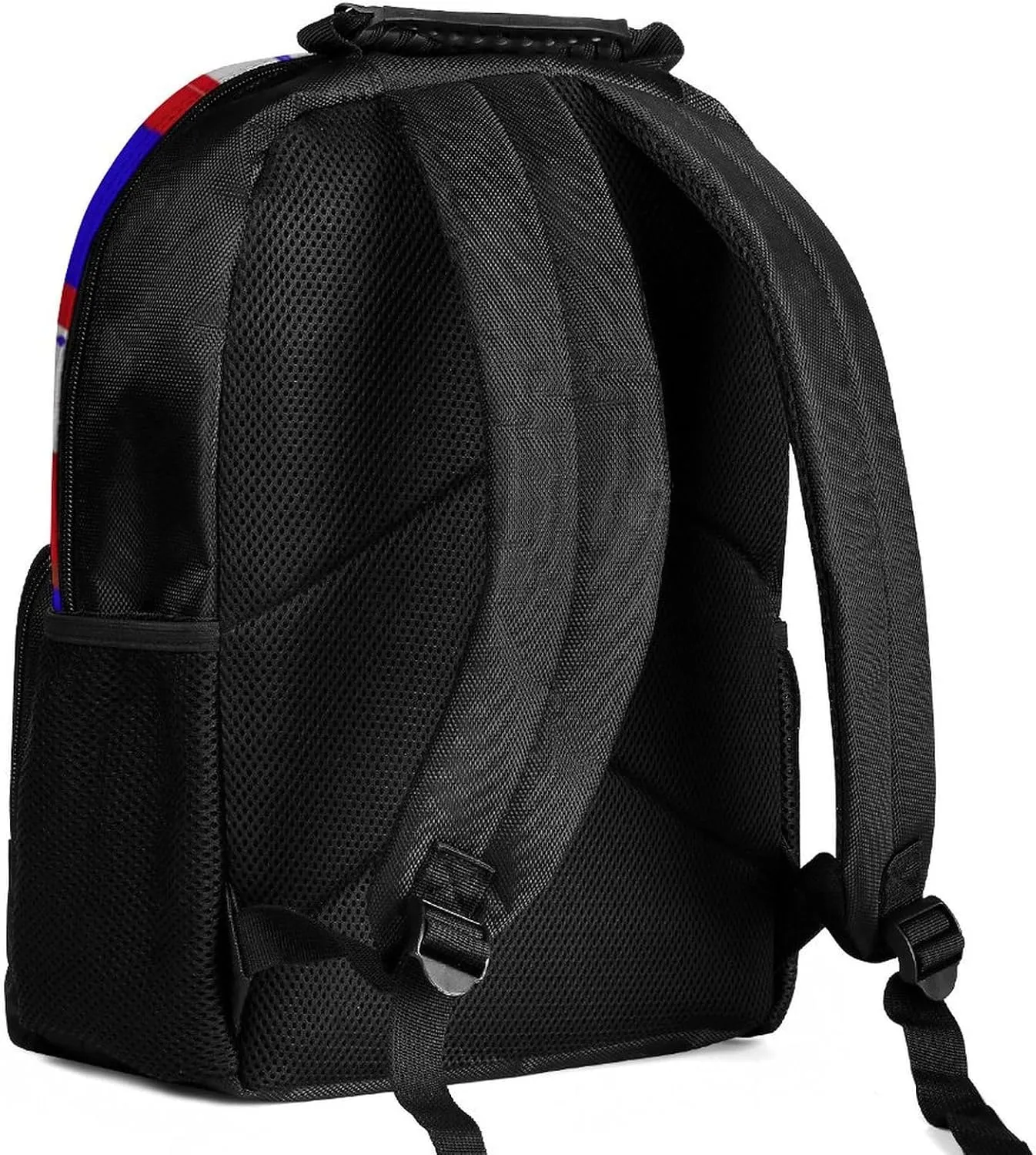 Men & Women Lightweight American Flag Deer Art Casual Daypack Large Capacity Bookbag With Adjustable Shoulder Straps for Gym Business Bicycle