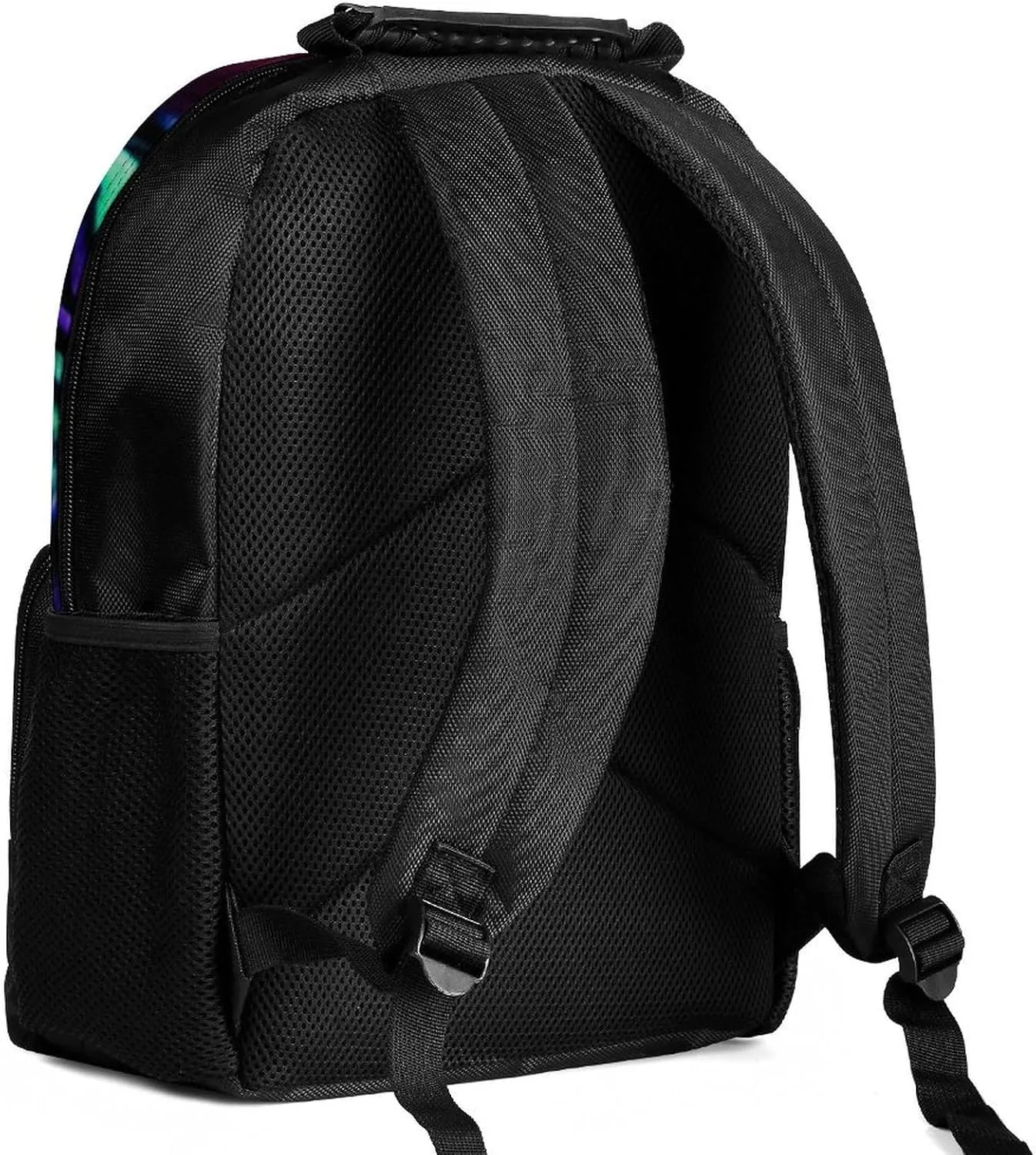 Men Women Polyester Mystic Fantasy Galaxy Sky Fantasy Tiger Wild Animals Boho Style Casual Daypack Large Capacity Carry On Bag With Adjustable Shoulder Straps for Camping Work Running