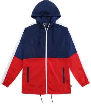 Men's Windbreaker - Lightweight, Water-Resistant, Adjustable Drawstring