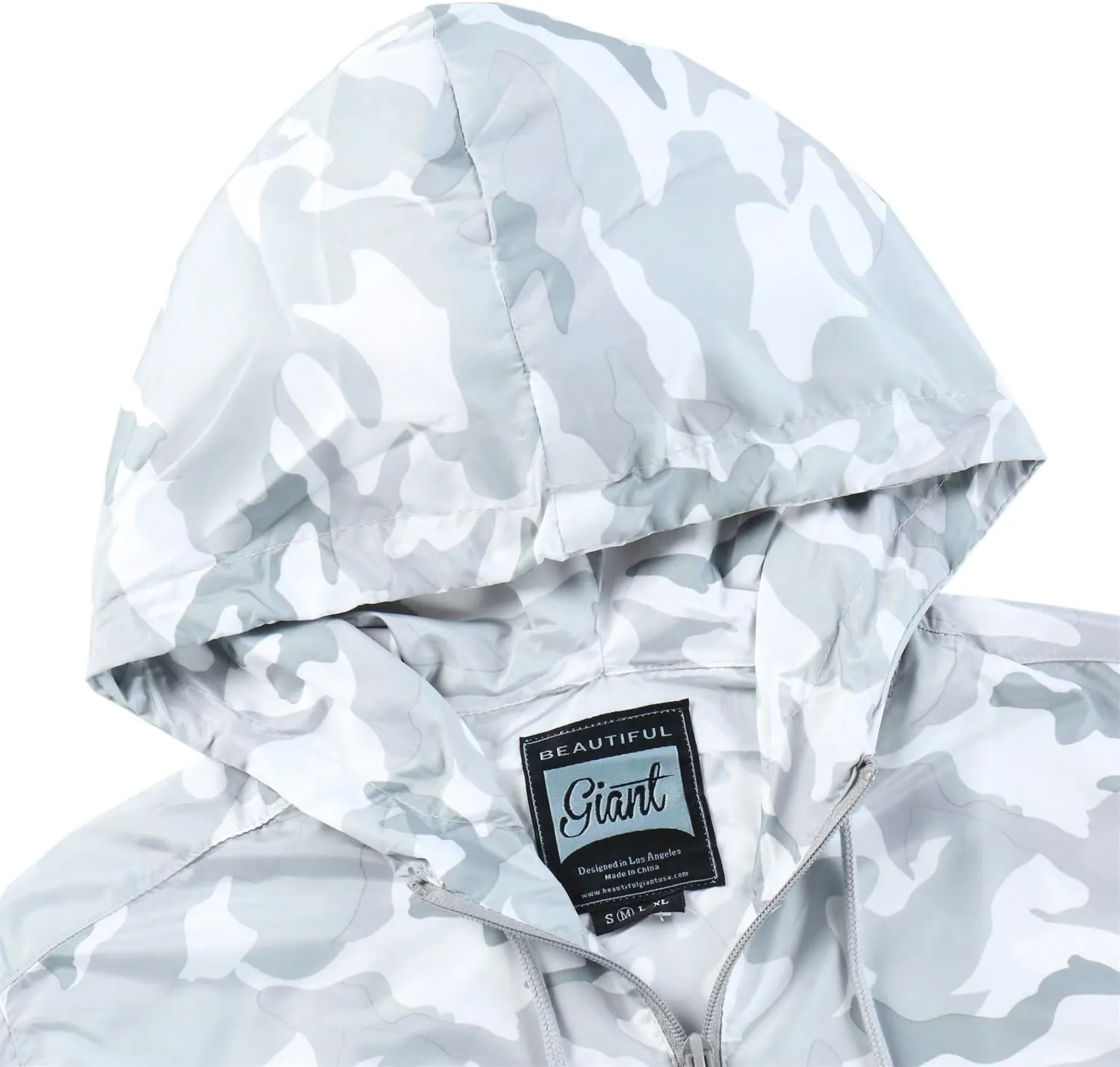 Men's Windbreaker - Lightweight, Water-Resistant, Adjustable Drawstring