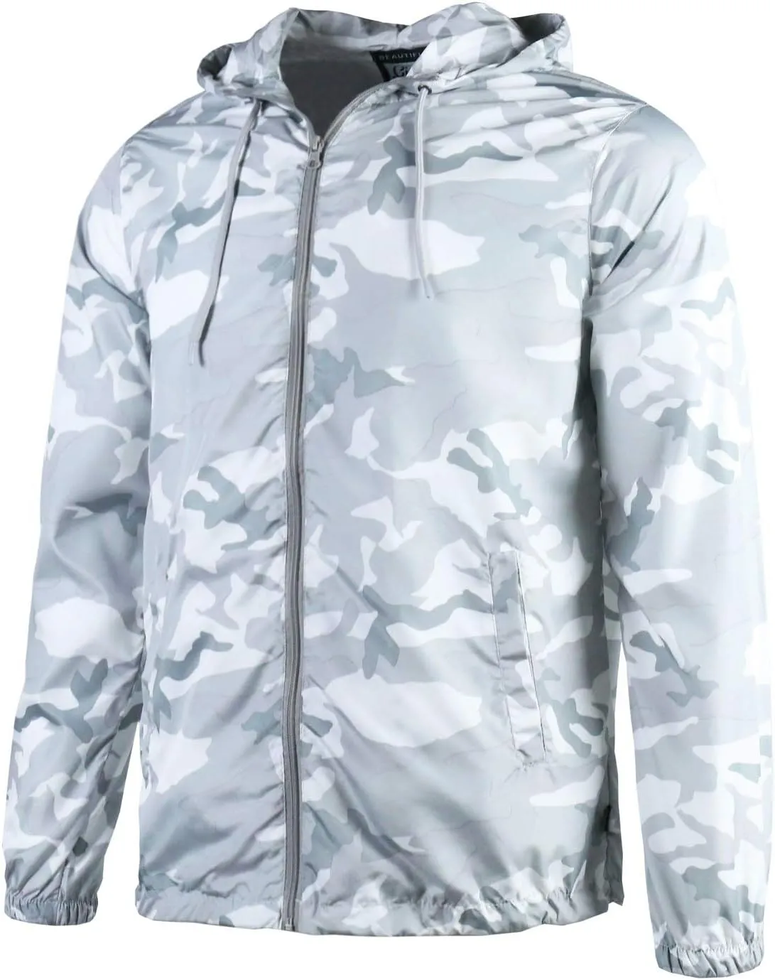Men's Windbreaker - Lightweight, Water-Resistant, Adjustable Drawstring