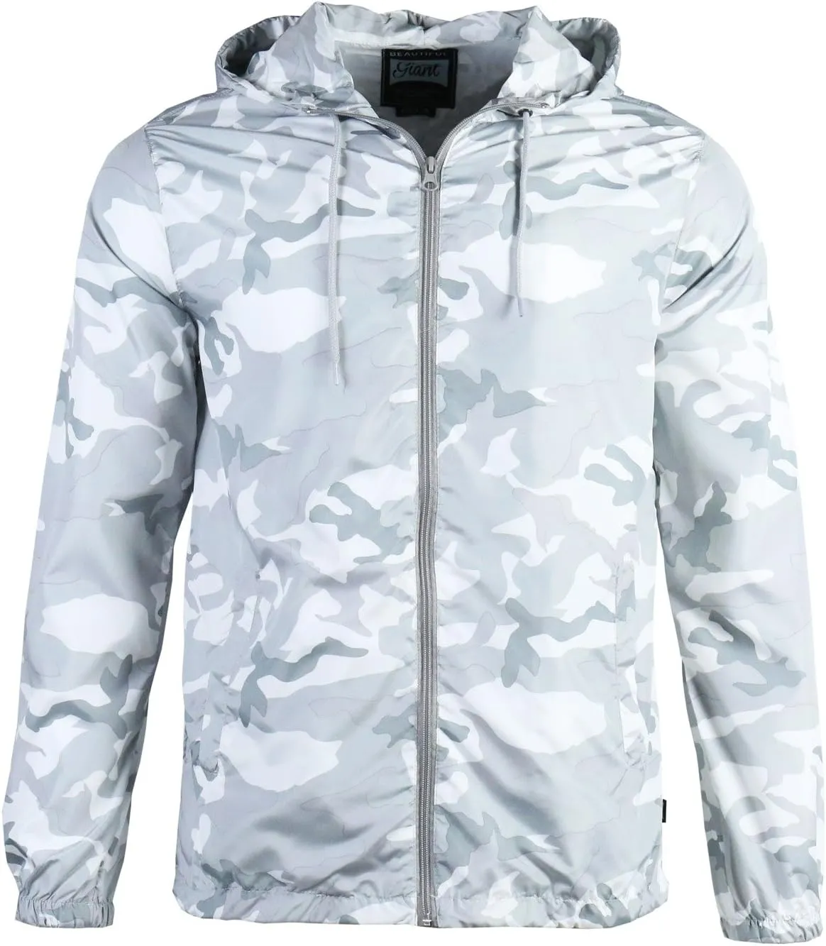 Men's Windbreaker - Lightweight, Water-Resistant, Adjustable Drawstring