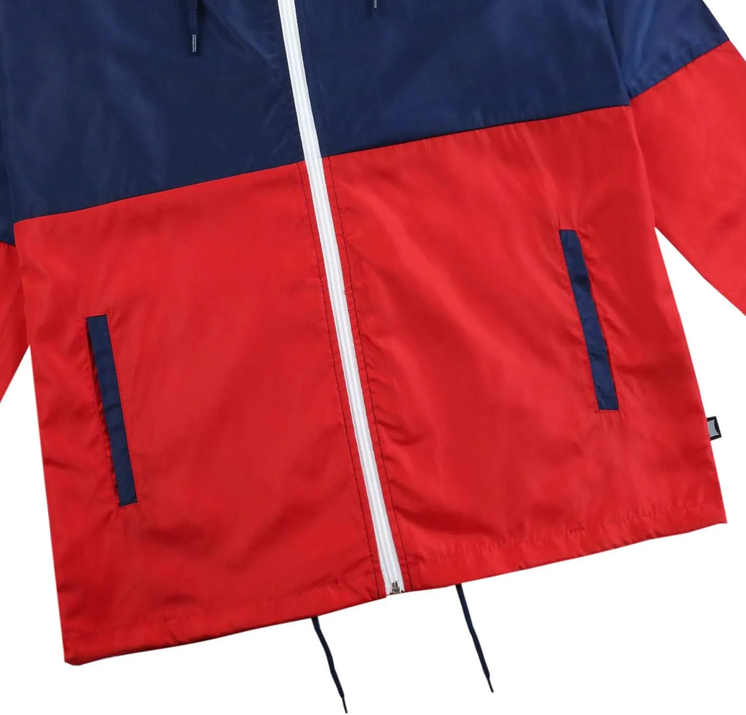 Men's Windbreaker - Lightweight, Water-Resistant, Adjustable Drawstring