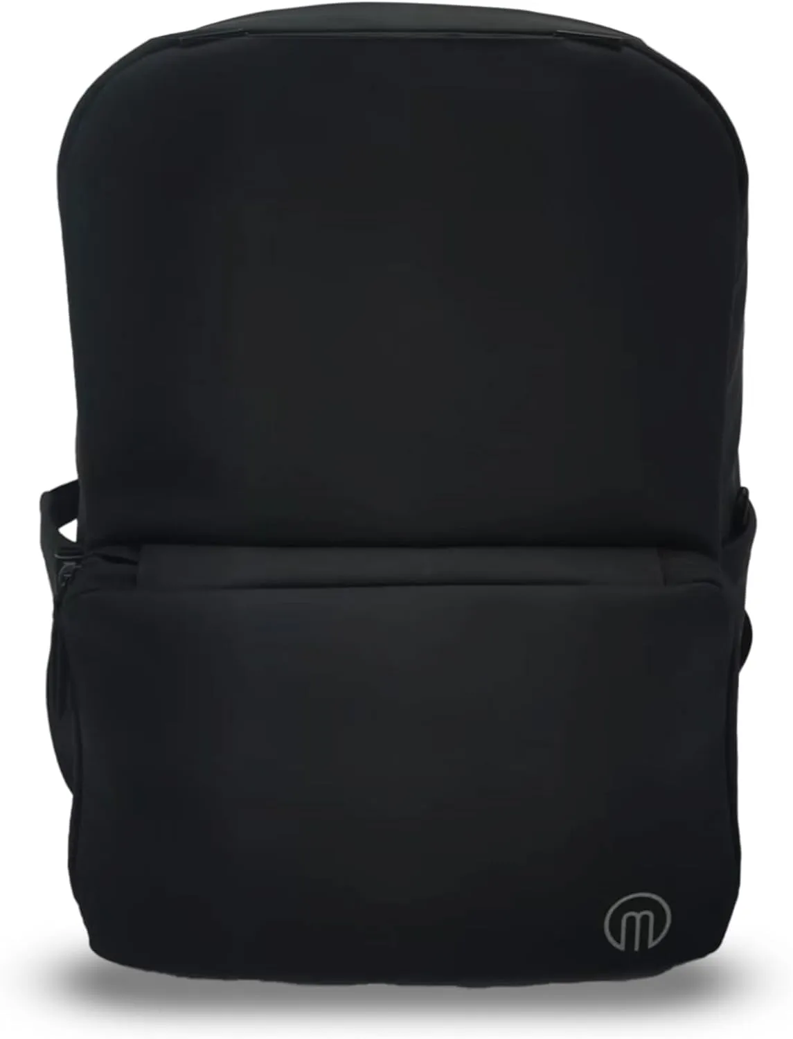 MiaMily Noah Backpack, 100% Recycled Polyester, 11 Pockets, Expandable, Water Resistant (Midnight black)