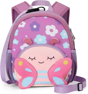 mibasies Backpack Leash for Toddlers 1-3: Baby Backpack with Leash for Boys Girls - Butterfly Backpack - 9inch Mini