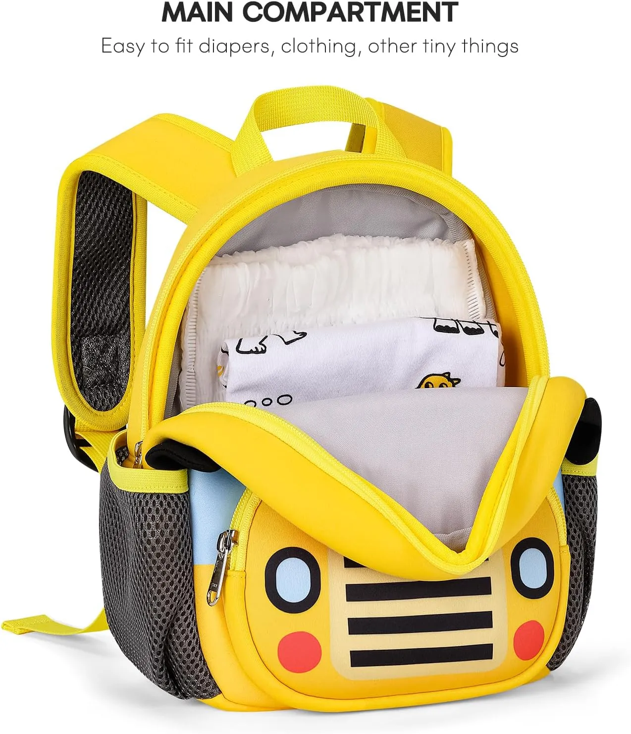 mibasies Backpack Leash for Toddlers 1-3: Baby Backpack with Leash for Boys Girls - Car backpack - 9inch Mini