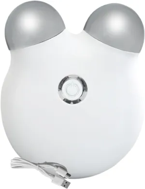 Microcurrent Facial Device, 3 Gears Facial Massager Roller Skin Firming Device, Electric Face Massager, for Face Lift, Wrinkle Removal, Anti Aging, Skin Rejuvenation, Glossy (White)