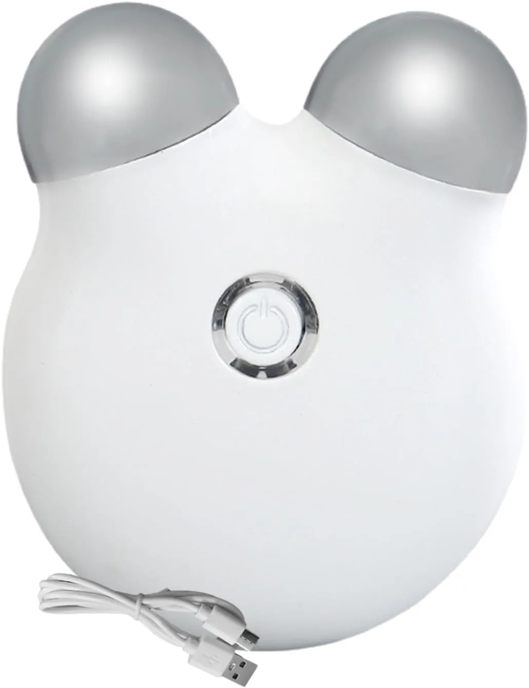 Microcurrent Facial Device, 3 Gears Facial Massager Roller Skin Firming Device, Electric Face Massager, for Face Lift, Wrinkle Removal, Anti Aging, Skin Rejuvenation, Glossy (White)