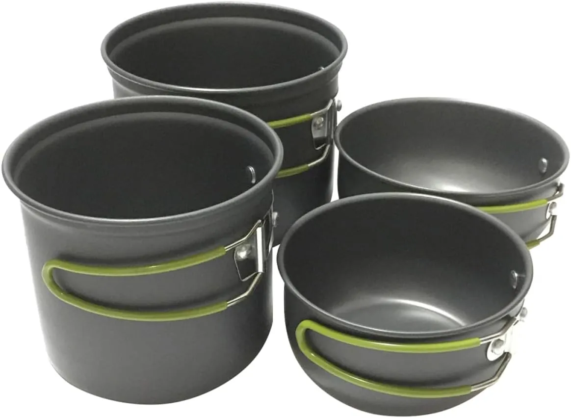 Mikikit 1Set Camping Cookware Durable Outdoor Cooking Pots for Picnic Hiking and Climbing Activities Lightweight and Cookware