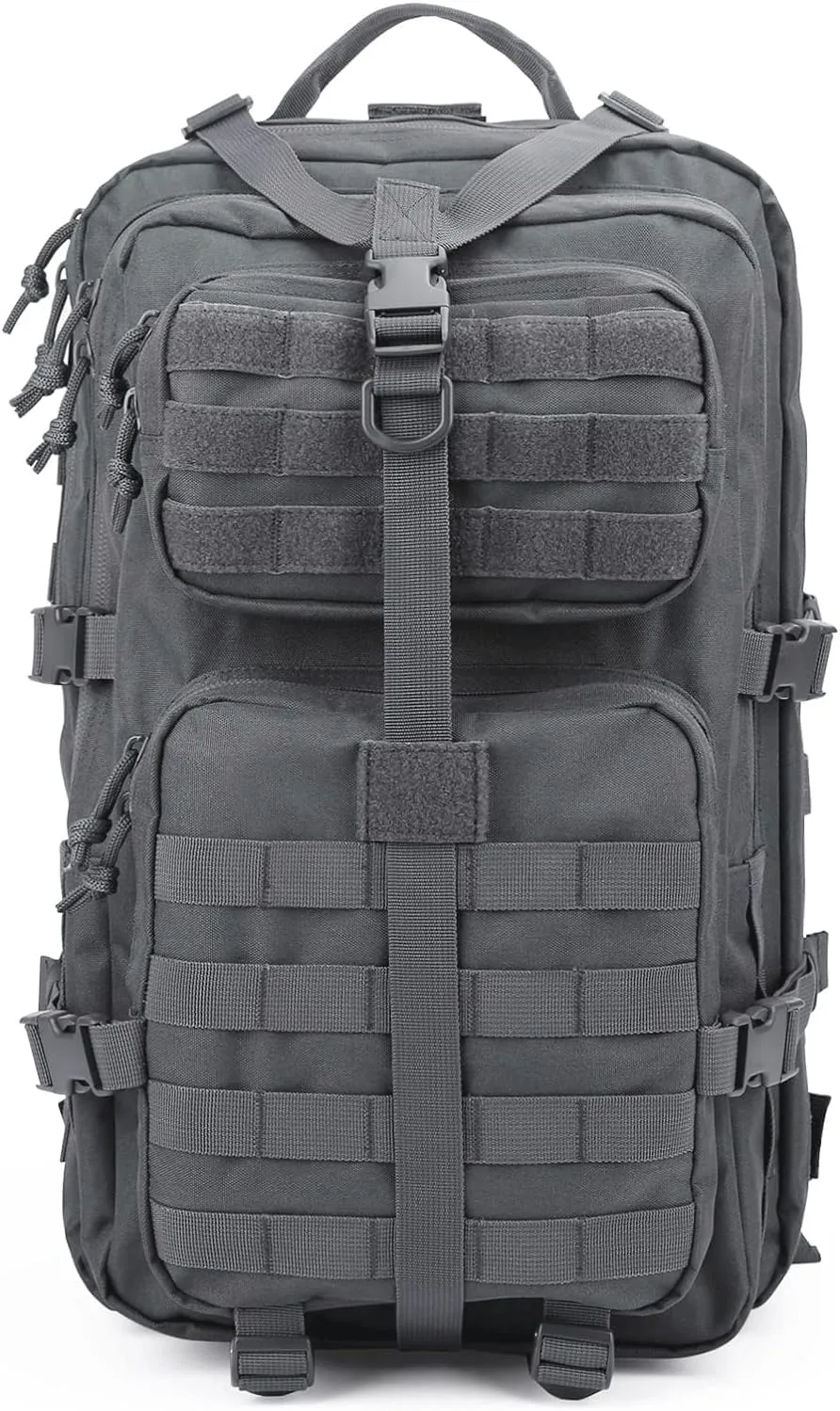 Military Tactical Backpack Large Army 3 Day Assault Pack Molle Bag Backpacks (ACU Camo) (Gray)