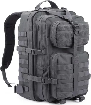 Military Tactical Backpack Large Army 3 Day Assault Pack Molle Bag Backpacks (ACU Camo) (Gray)