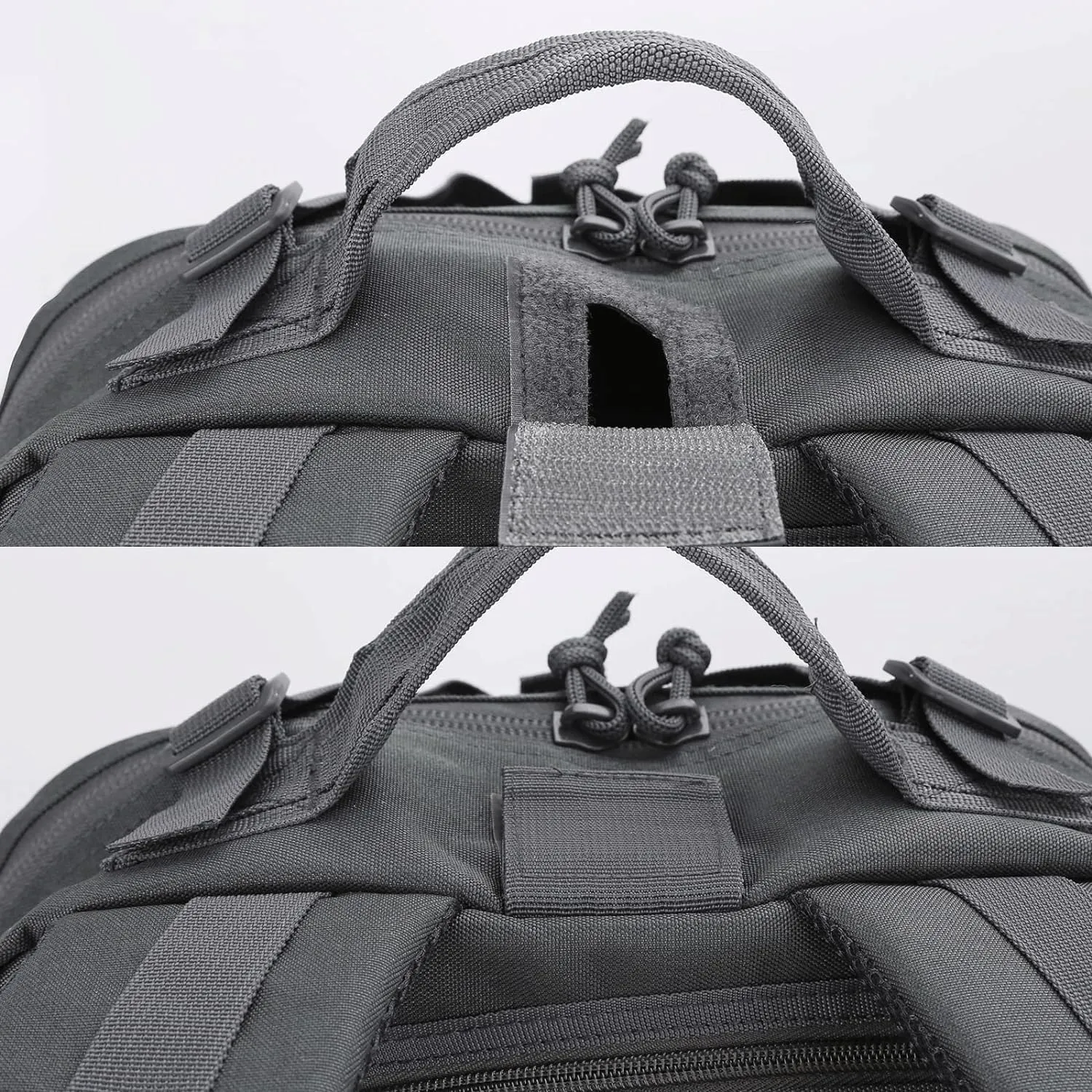 Military Tactical Backpack Large Army 3 Day Assault Pack Molle Bag Backpacks (ACU Camo) (Gray)