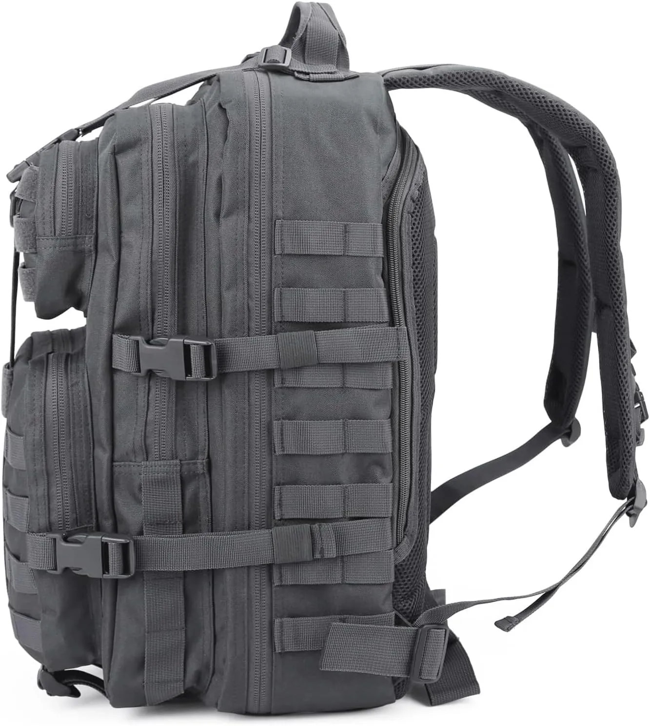 Military Tactical Backpack Large Army 3 Day Assault Pack Molle Bag Backpacks (ACU Camo) (Gray)
