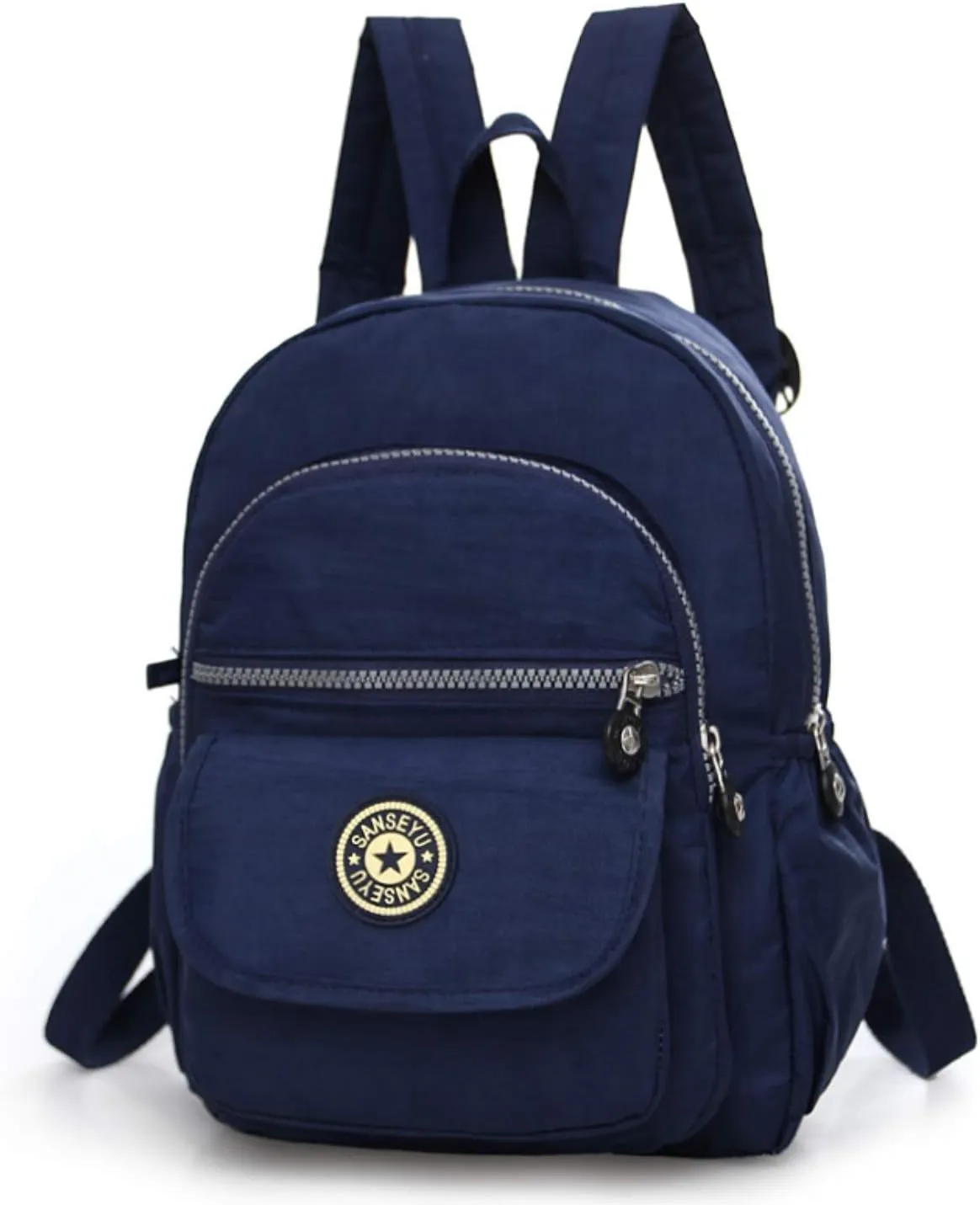 Mini Backpack for Women, Lightweight Travel Backpack, Multiple pockets Purse, Shoulder Bag, Small Casual Daypack for women (Navy Blue)