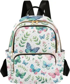 Mini Backpack for Women Tini Butterflies Mini Backpack Purse Lightweight Small Daypack, 8.5L