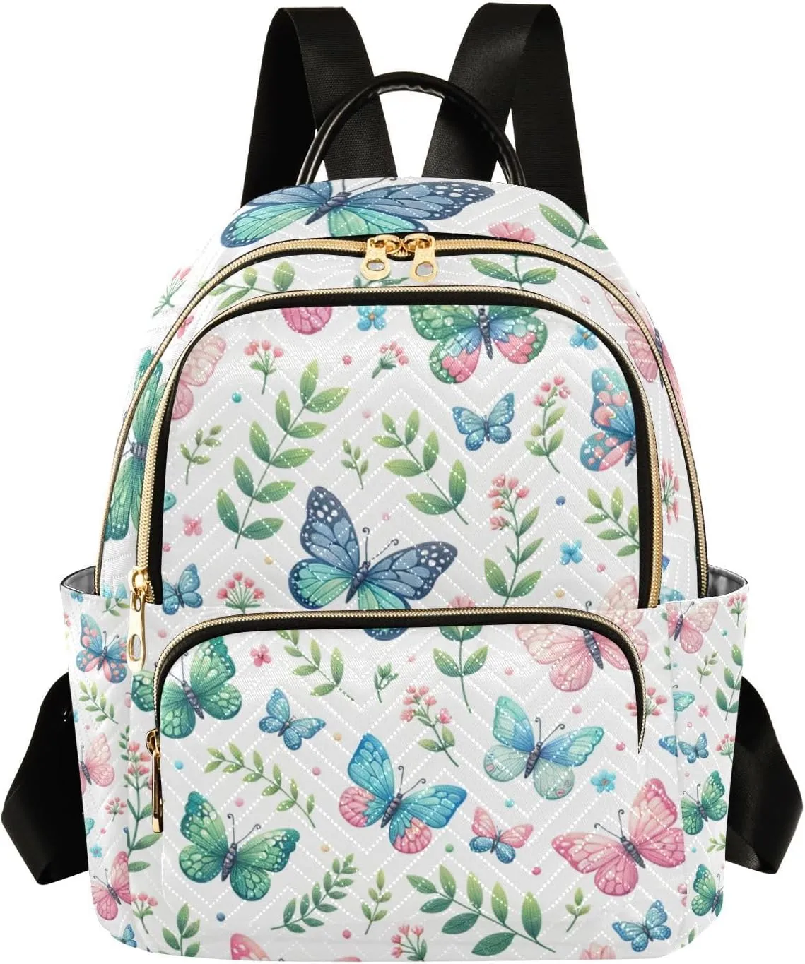 Mini Backpack for Women Tini Butterflies Mini Backpack Purse Lightweight Small Daypack, 8.5L
