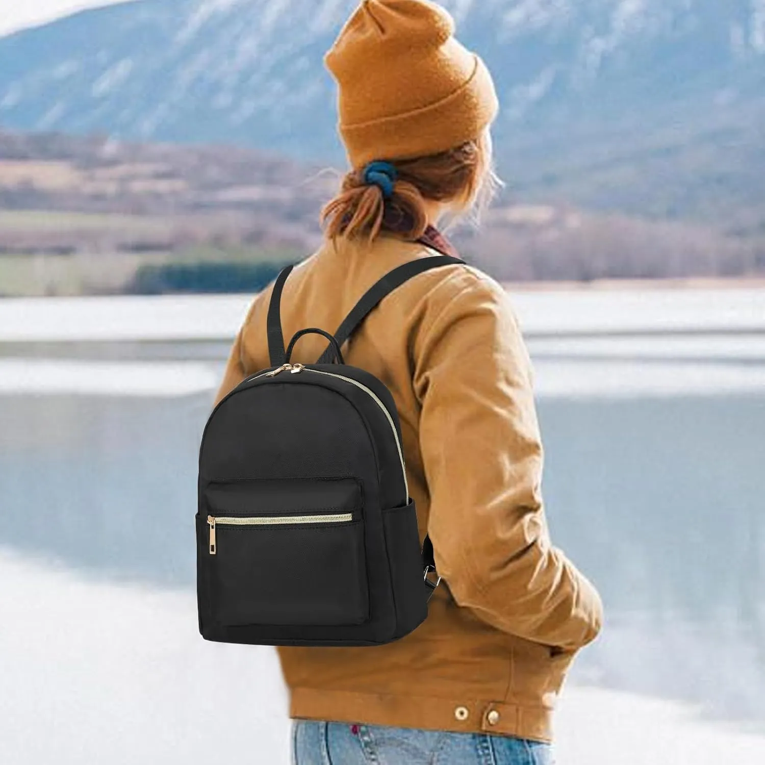 Mini Backpack Women Girls Water-resistant Small Backpack Purse Shoulder Bag for Womens Adult Kids School Travel