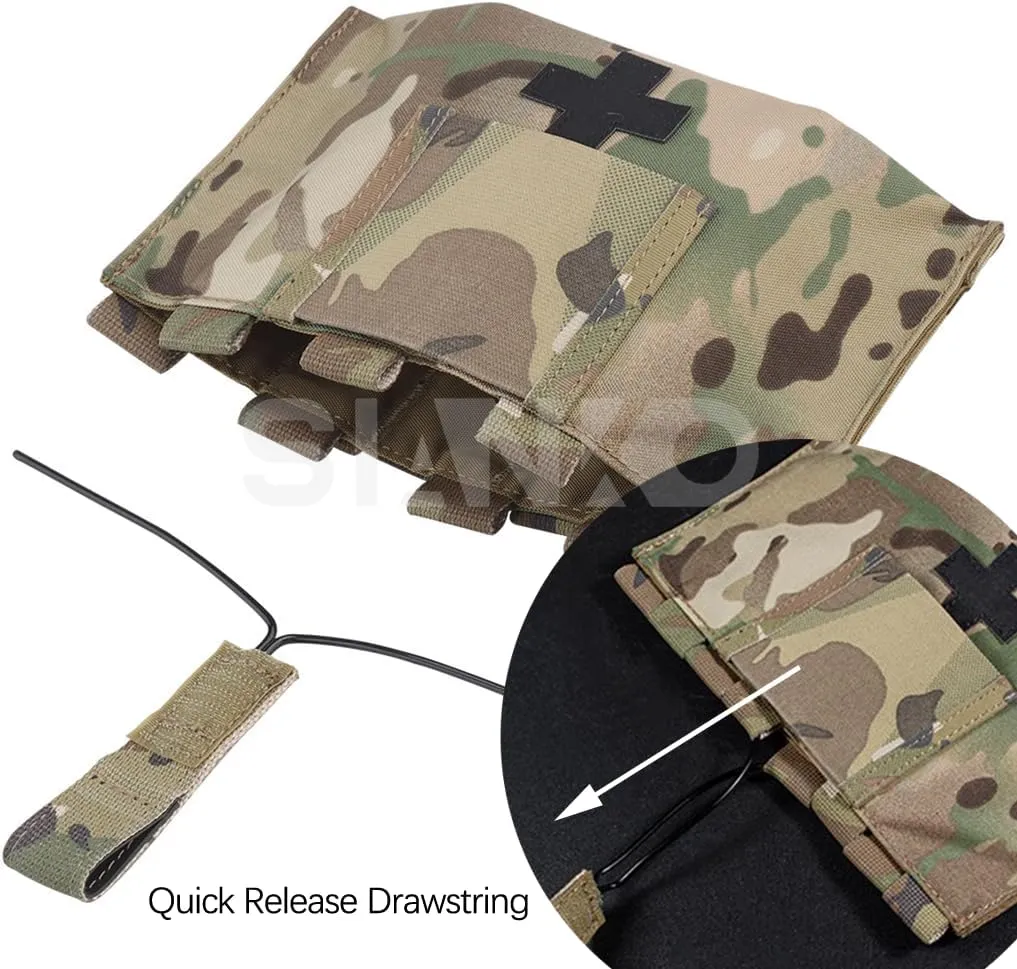 MOLLE Quick Release Tactical IFAK Pouch, First Aid Kit Medical Emergency EMT Bag,Outdoor Sport Military Game Hunting Airsoft Gear