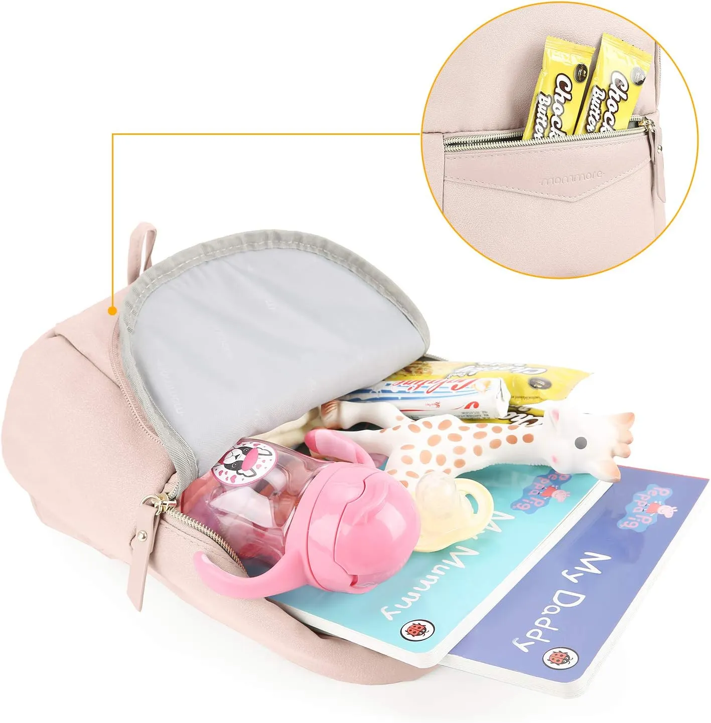 mommore Fashion Toddler Backpack Travel Kids Backpack with Small Toddler Leash Baby Bag