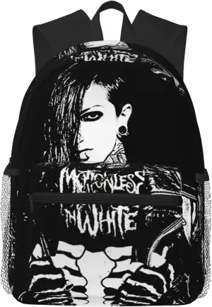 Motionless Rock In White Casual Backpack Large Lightweight Travel Bag Classic Laptop Daypack for Men Women Backpack