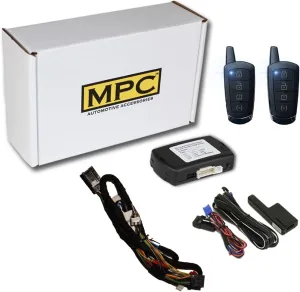 MPC Plug-n-Play 4-Button 2-Way Remote Start Kit Compatible with 2008 Dodge Magnum - T-Harness - (2) Extended Range 4-Button 2-Way Remotes - Up to 3,000 ft Range - USA Tech Support