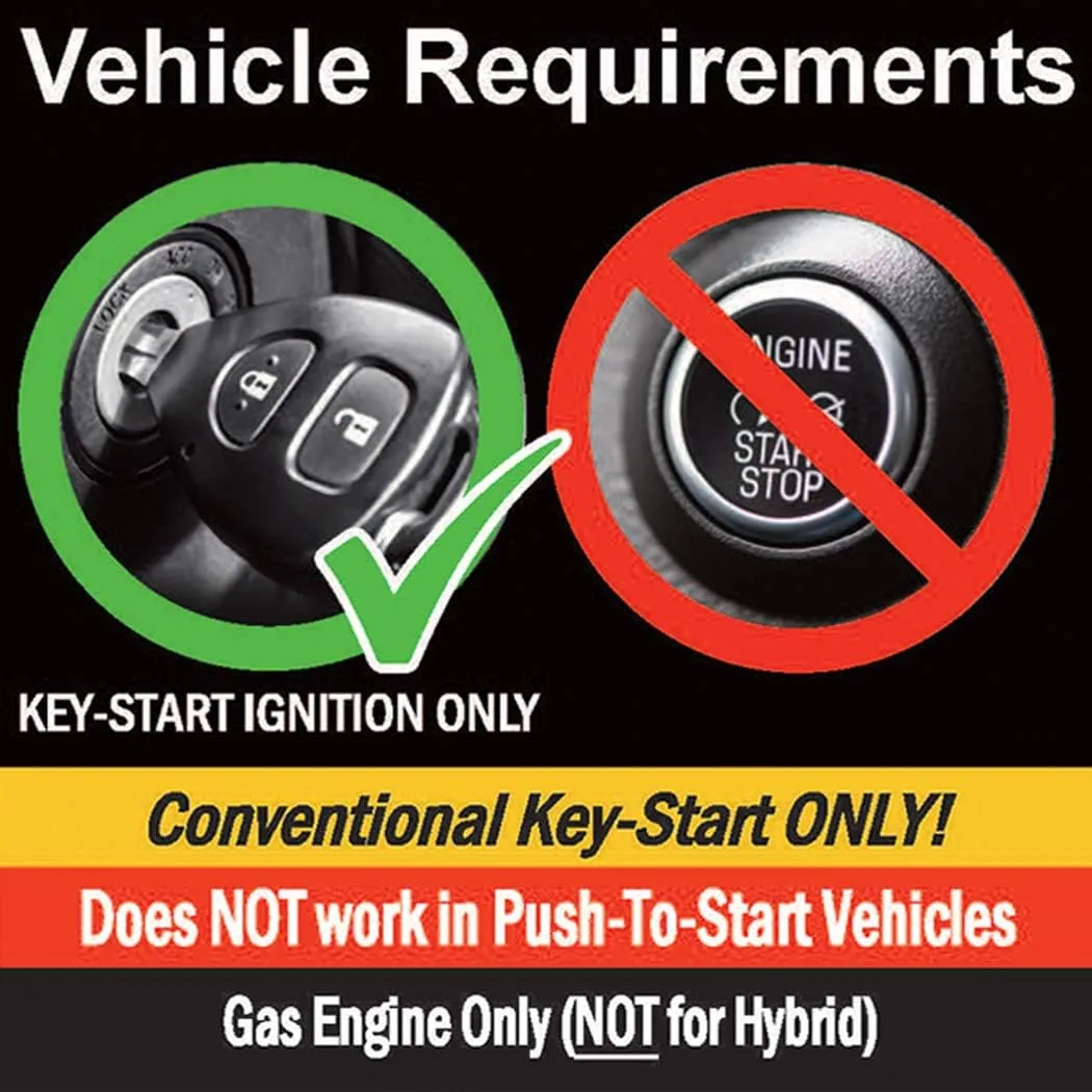 MPC Remote Starter Compatible with 2010-2019 Chevrolet Cruze |Gas| |Key to Start| with T-Harness - FlashLink Updater - (2) Extended Range 4-Button 2-Way Remotes - Up to 1,000 ft Range