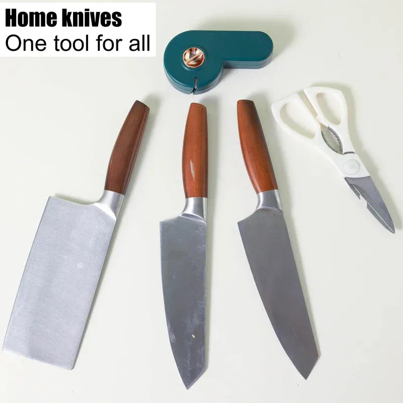 Multi-Function Rotating Manual Knife Sharpener