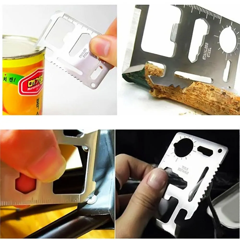 Multi function Stainless Steel Survival Pocket Tool