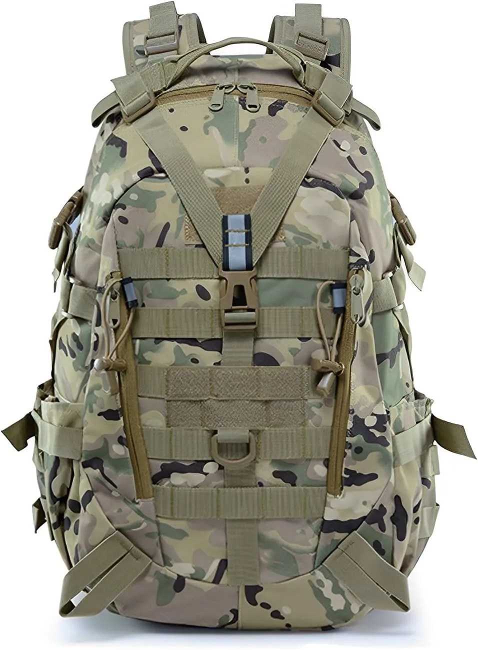 Multi-functional Lightweight Outdoor Backpack for Hiking Camping Cycling Oxford Cloth 40L Tactical Backpack (CP)