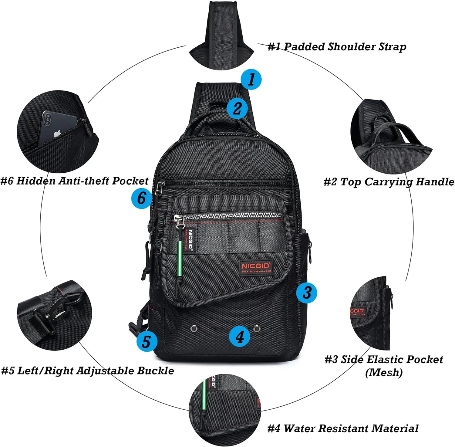 Multipurpose Chest & Shoulder Sling Backpack